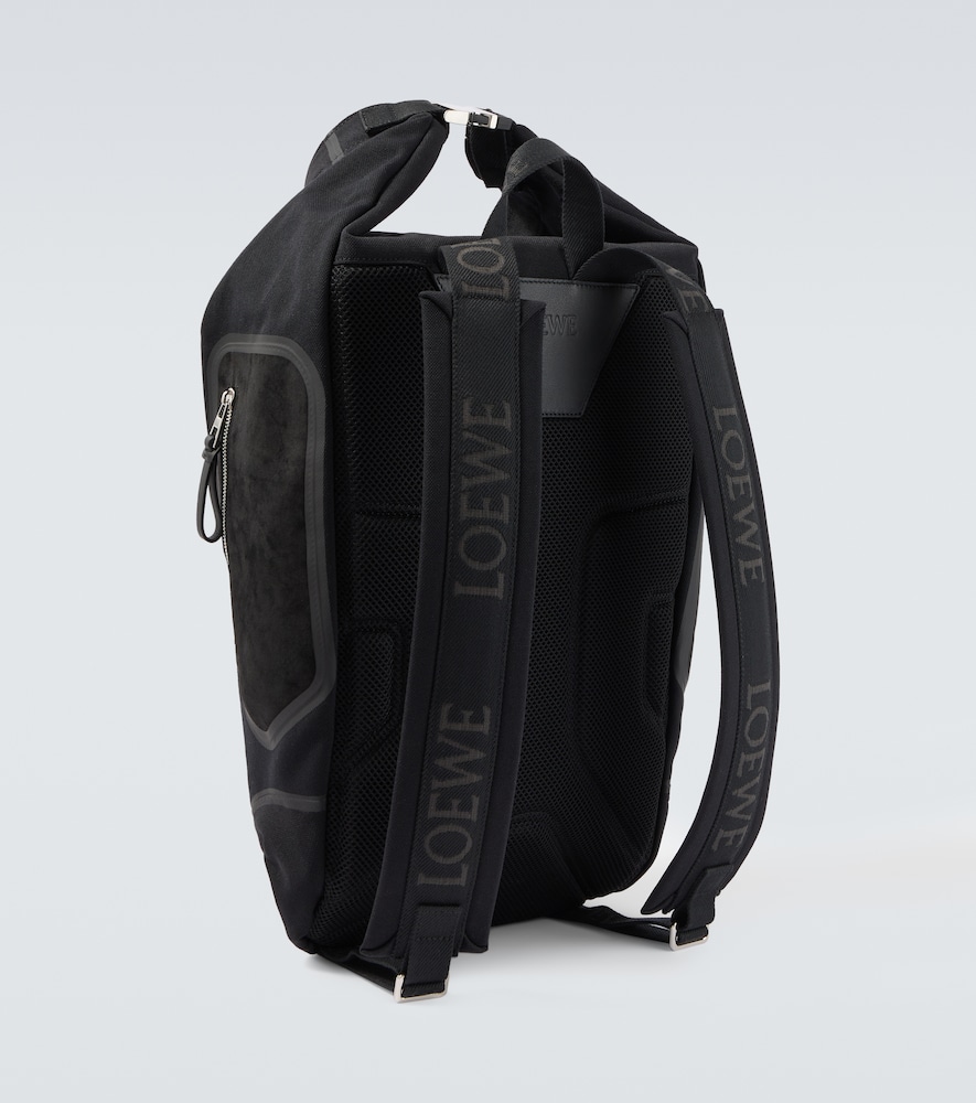  Loewe Loewe Flex Canvas And Suede Backpack 