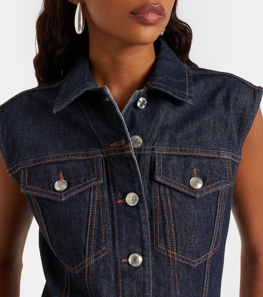  Sportmax Sportmax Midikleid Farfalla Aus Denim 