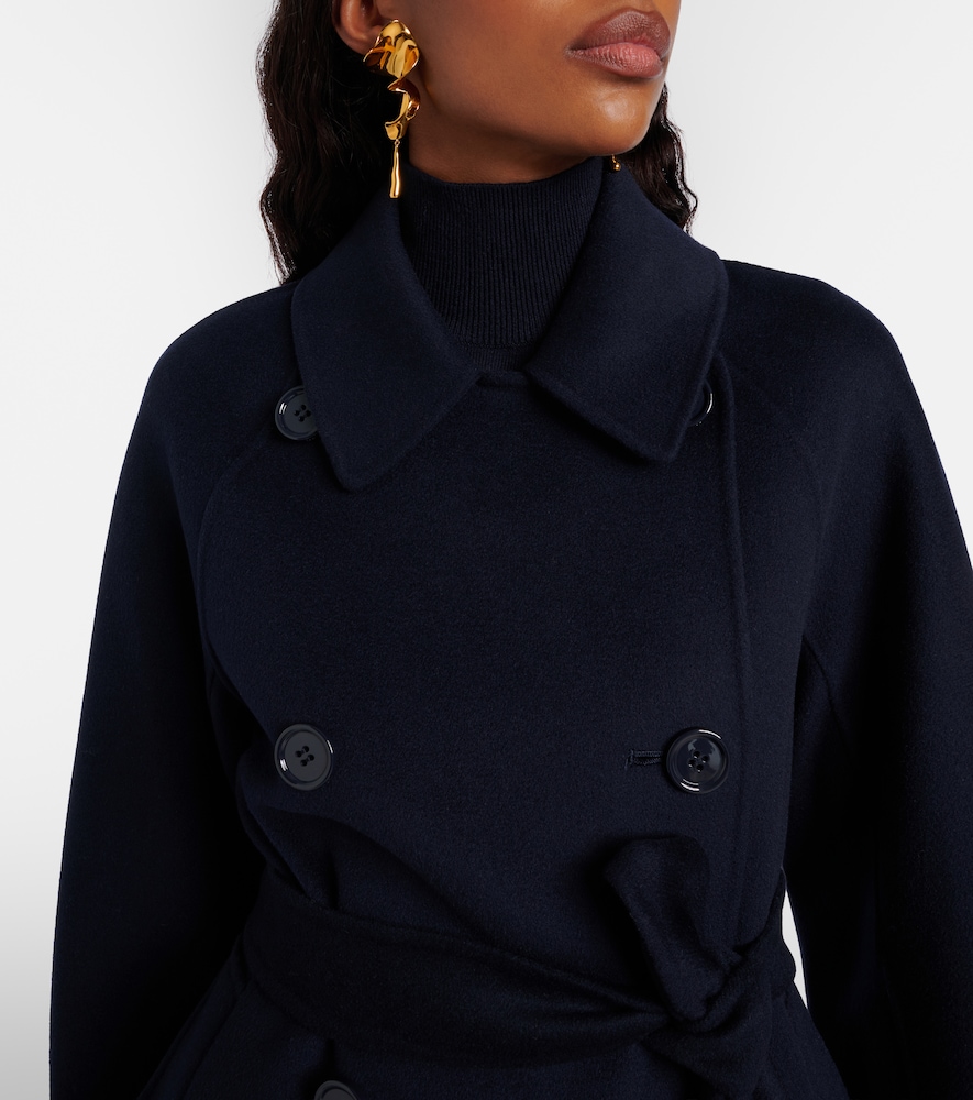  's Max Mara 's Max Mara Louise Belted Double-breasted Virgin Wool Jacket 