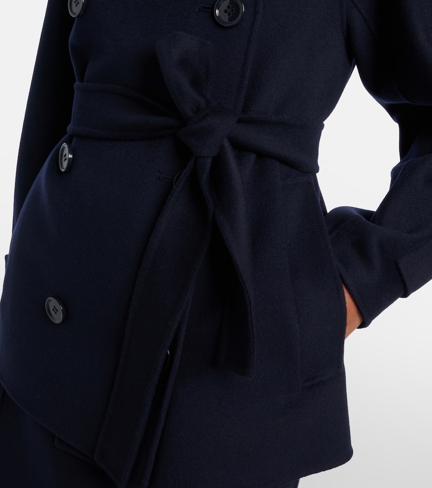  's Max Mara 's Max Mara Louise Belted Double-breasted Virgin Wool Jacket 