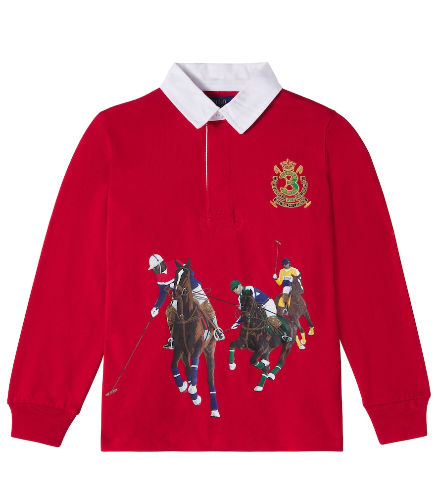 Polo Ralph Lauren Kids Bambino Polo Ralph Lauren Polo In Cotone Con Stampa Rosso Y Taglia 1,5- Mytheresa