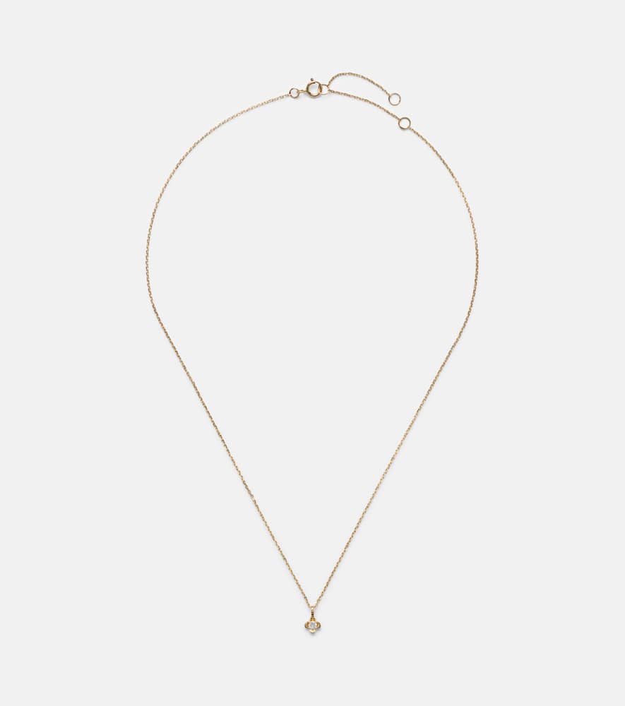 Collana Clover in oro 14kt con diamanti