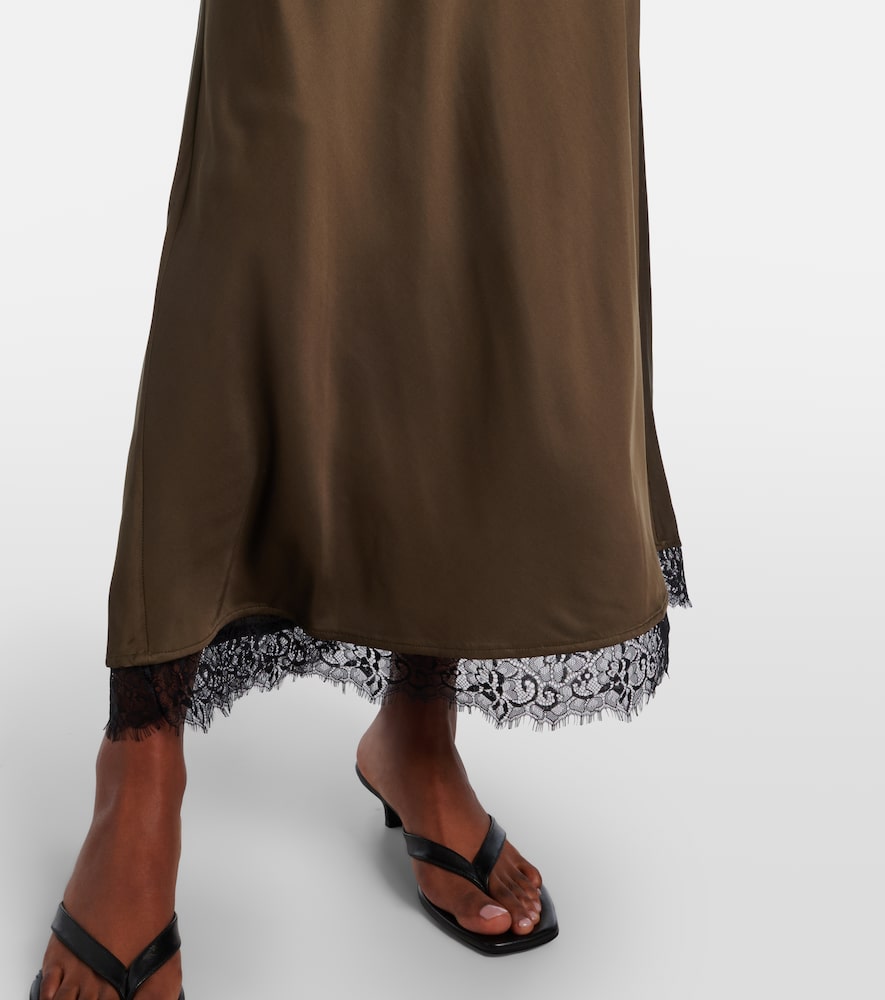  Rixo Rixo Midikleid Annina Aus Satin Mit Spitze 