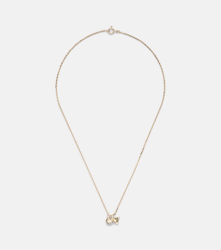 Yvonne LÃ©on Collana Koala in oro 18kt con diamanti e smalto
