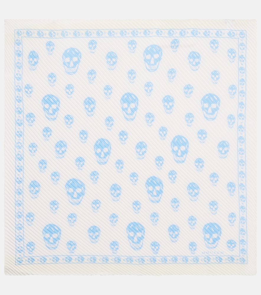McQueen Skull silk scarf