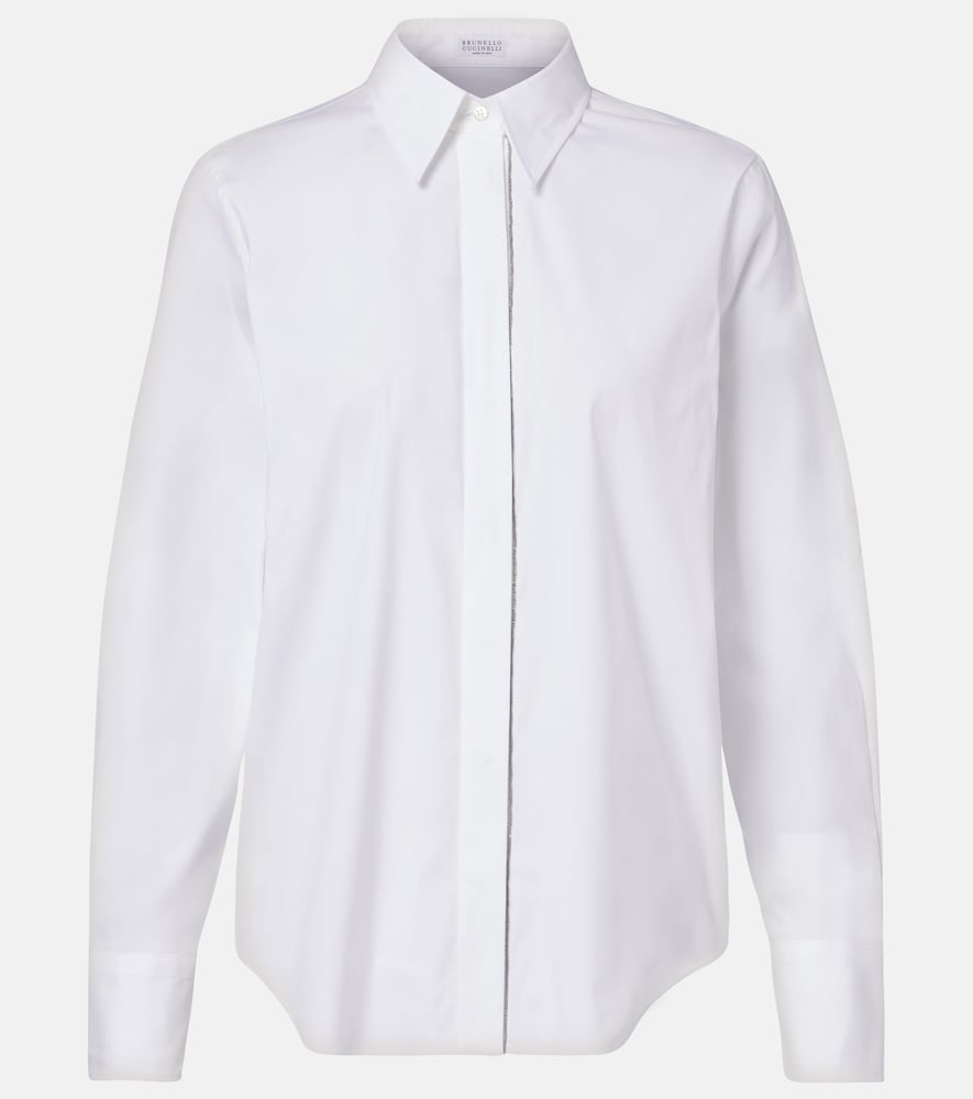 Monili Cotton-Blend Poplin Shirt