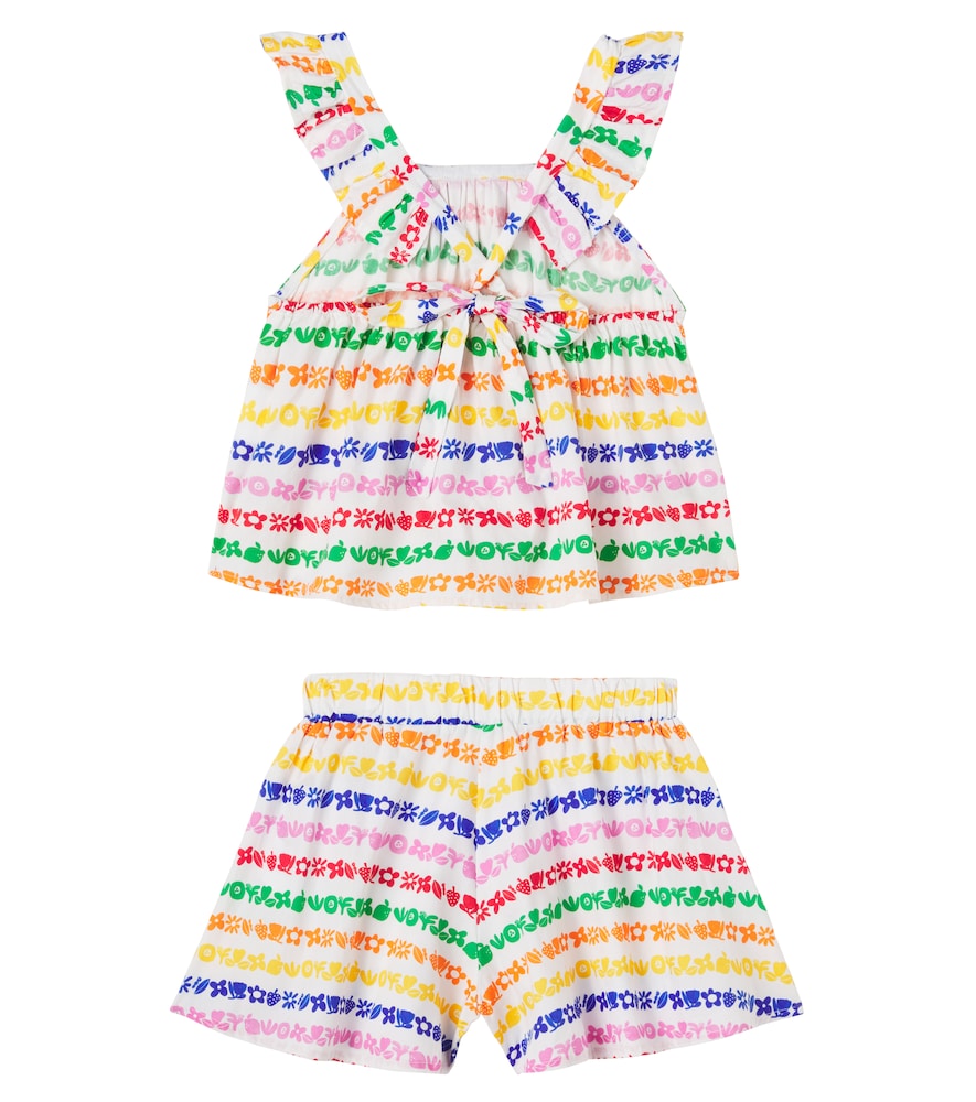  Fabula Fábula Bedrucktes Set Aus Top Und Shorts Aus Baumwolle 