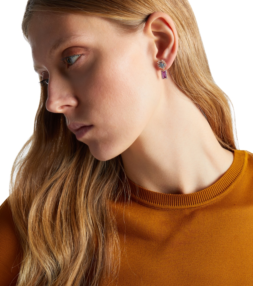  Suzanne Kalan Suzanne Kalan 18kt Rose Gold Drop Earrings With Gemstones 