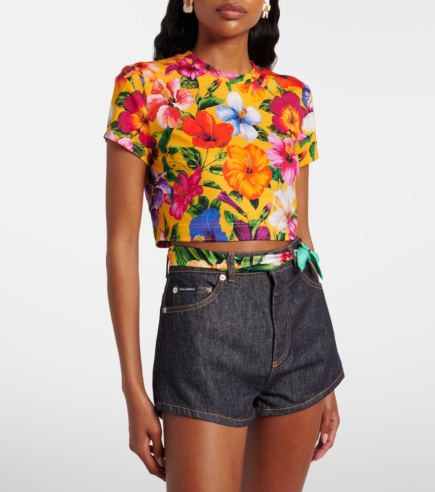  Dolce&gabbana Dolce&gabbana Cropped-top Aus Baumwolle 