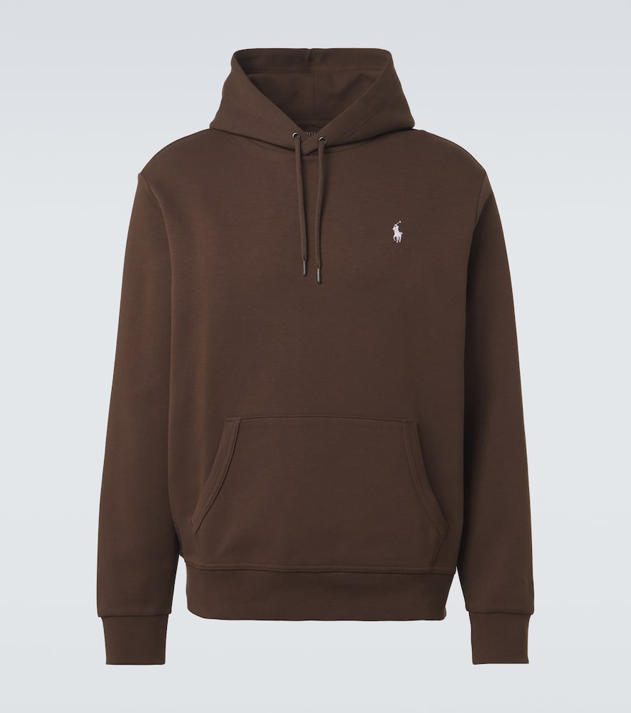 Polo Ralph Lauren Men's Brown Cotton-Blend Jersey Hoodie UK Size 44 - Mytheresa