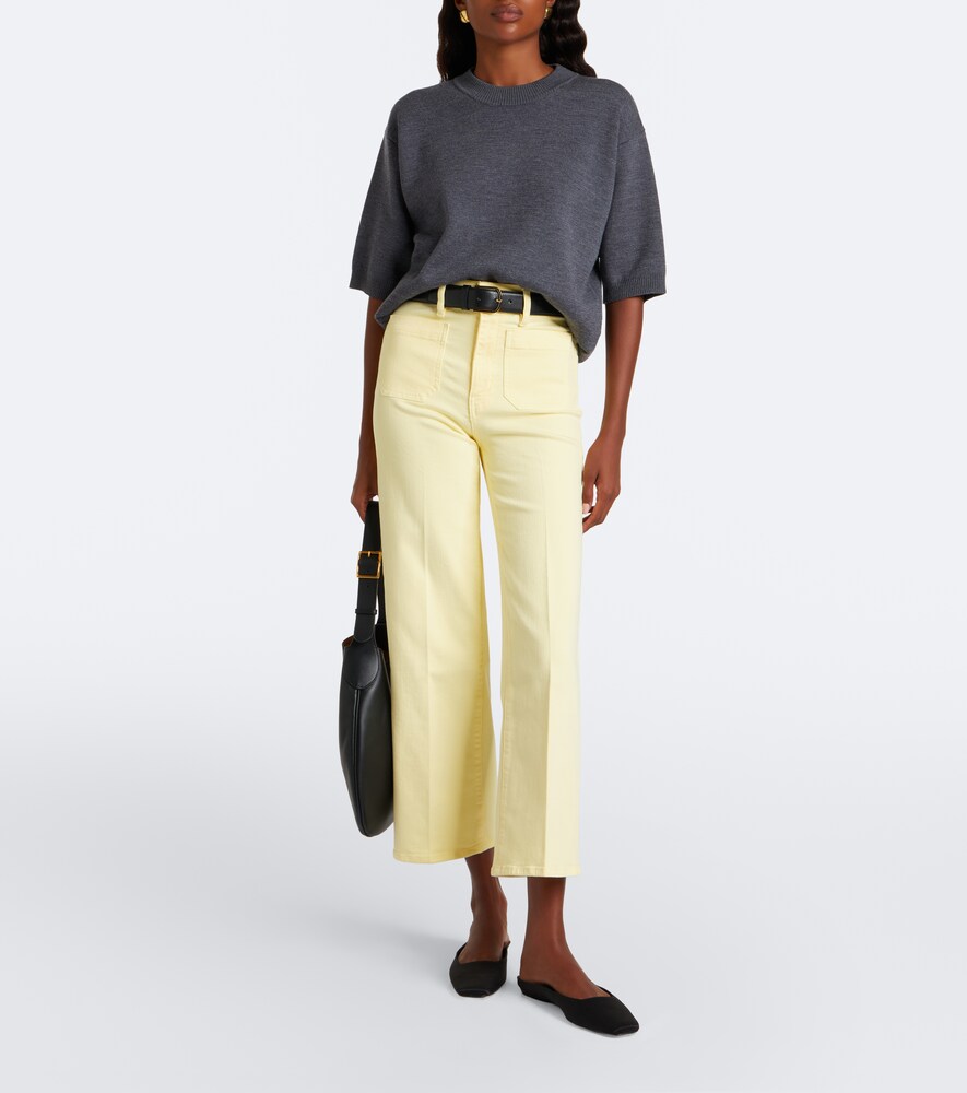 Anchor Cropped Straight Jeans