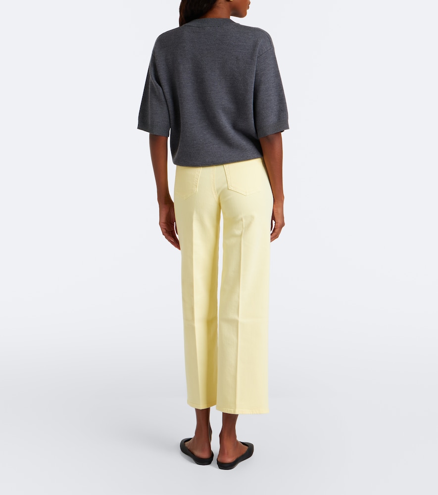 Anchor Cropped Straight Jeans