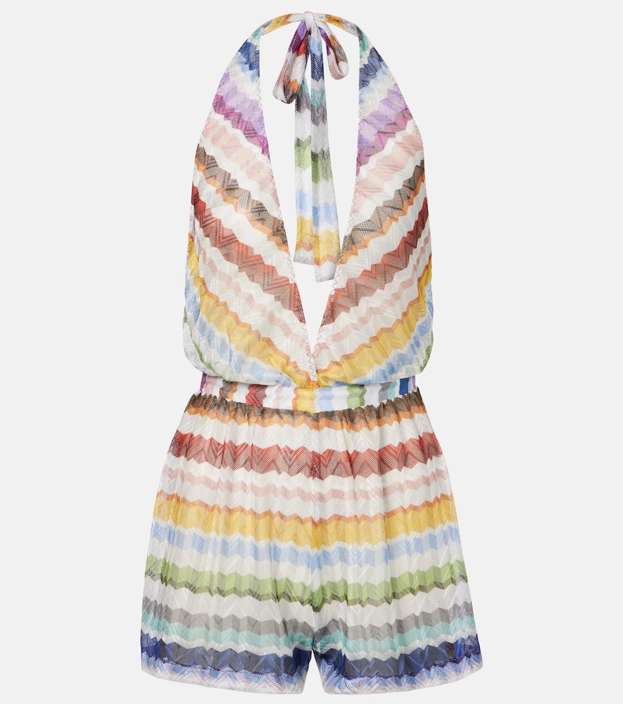 Jumpsuit corta zig zag