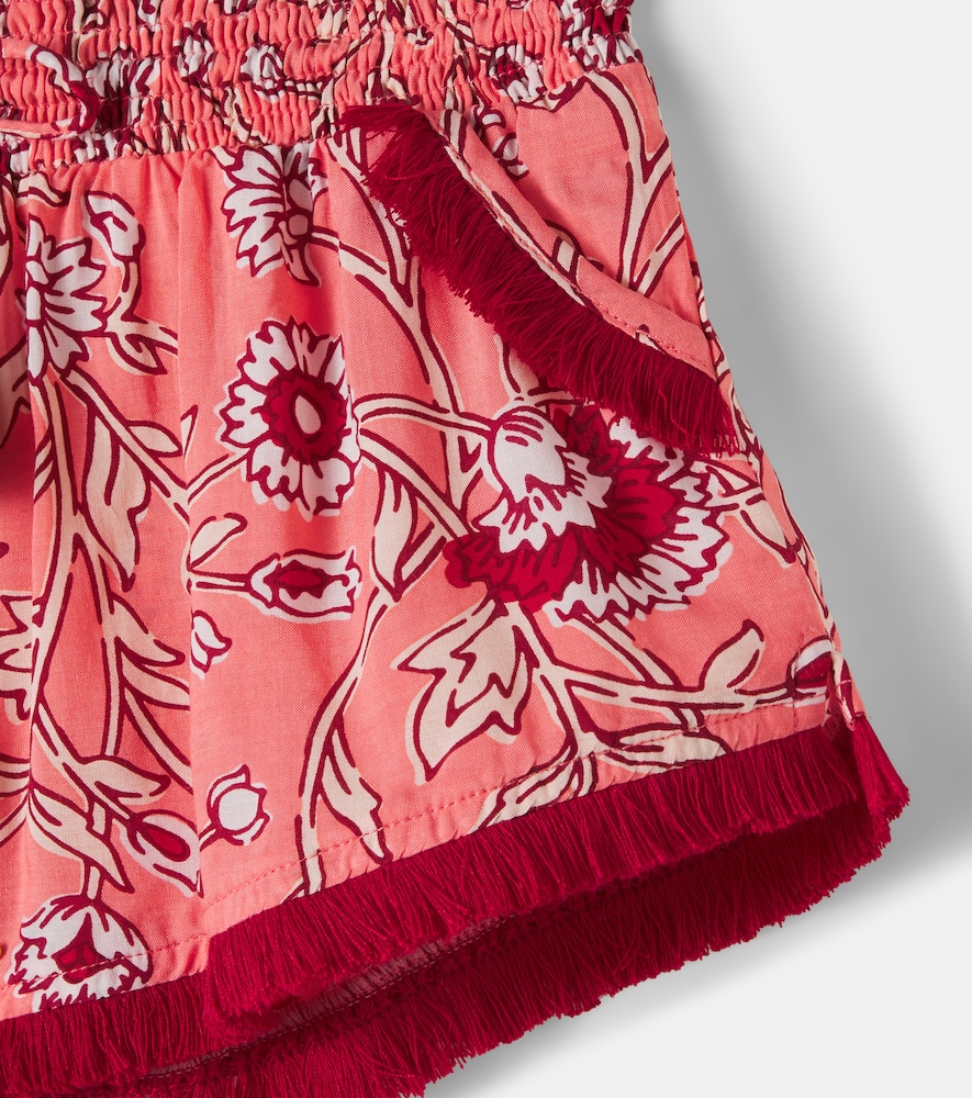  Poupette St Barth Kids Poupette St Barth Kids Shorts Lulu Mit Fransen 