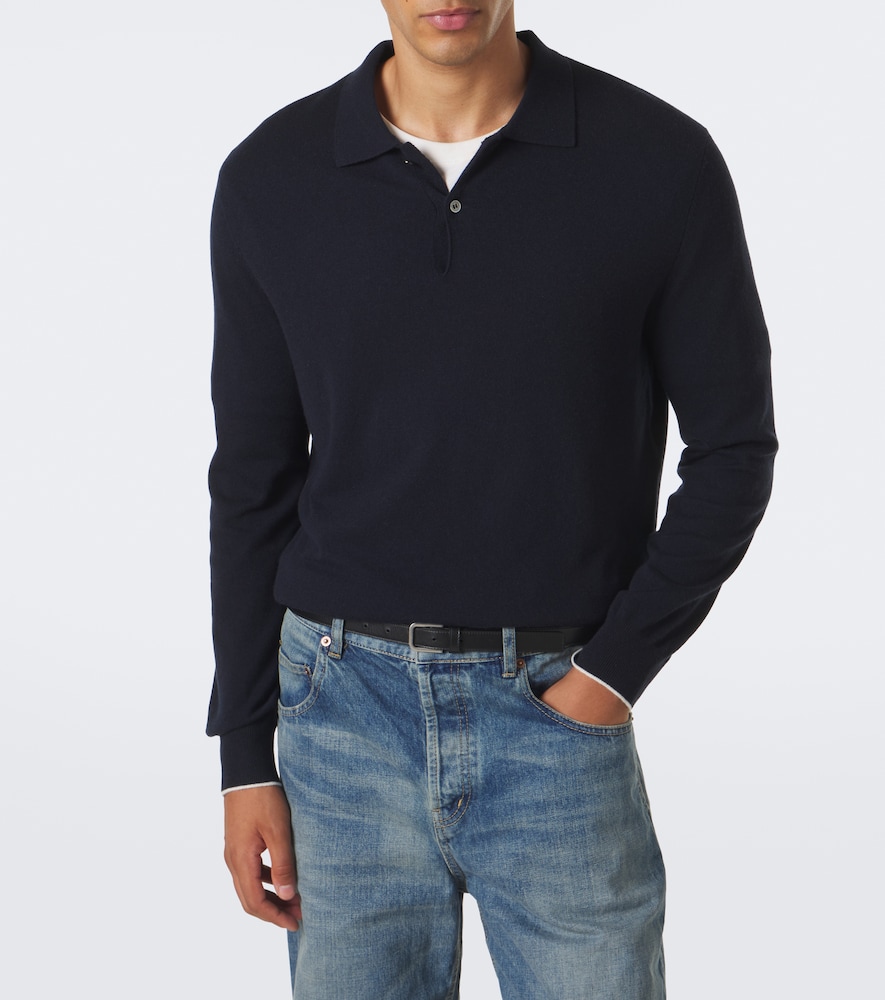 Mr Swansea Cashmere Polo Sweater