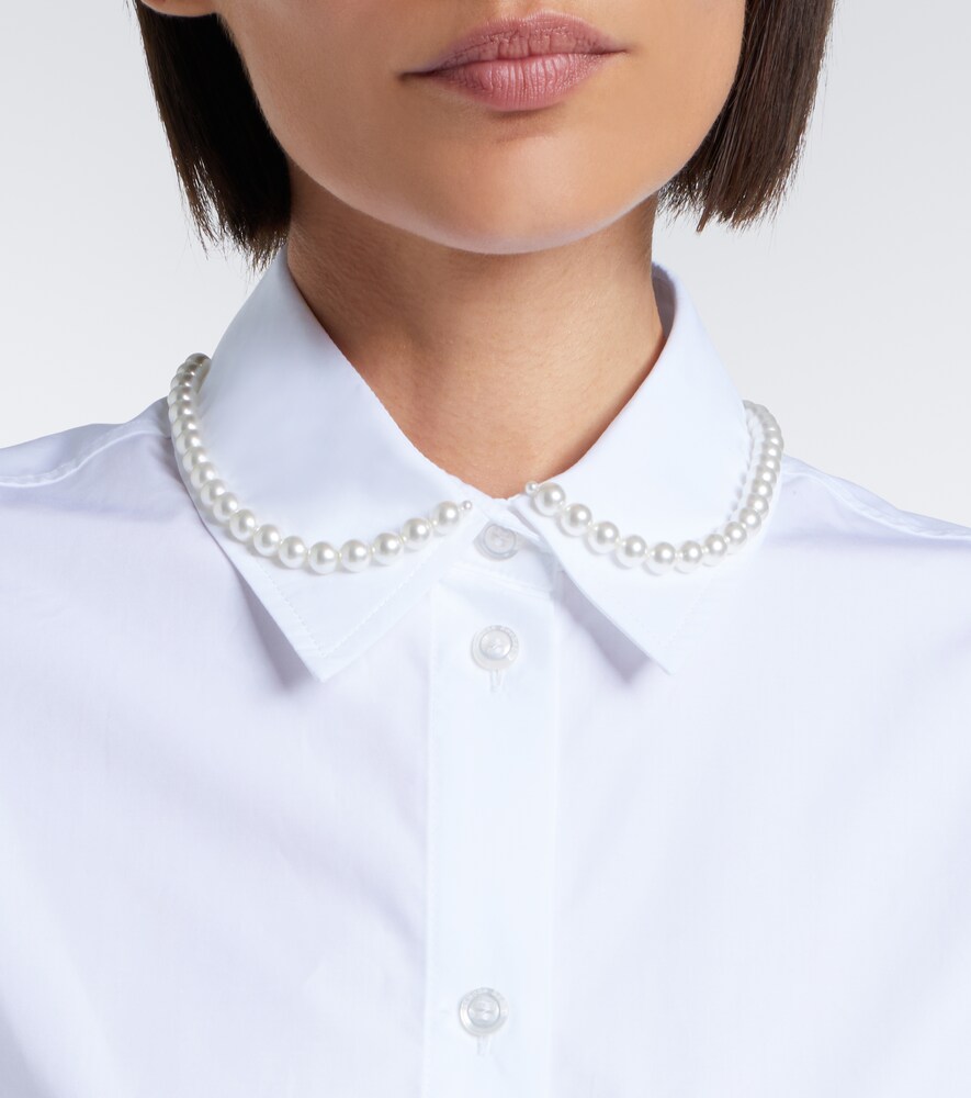 Scalloped Cotton Shirt