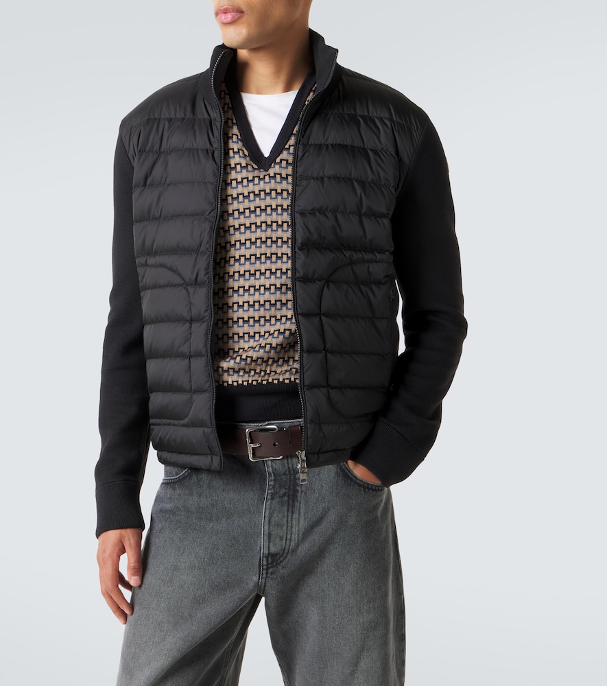  Moncler Moncler Daunenjacke Tricot Mit Strick 