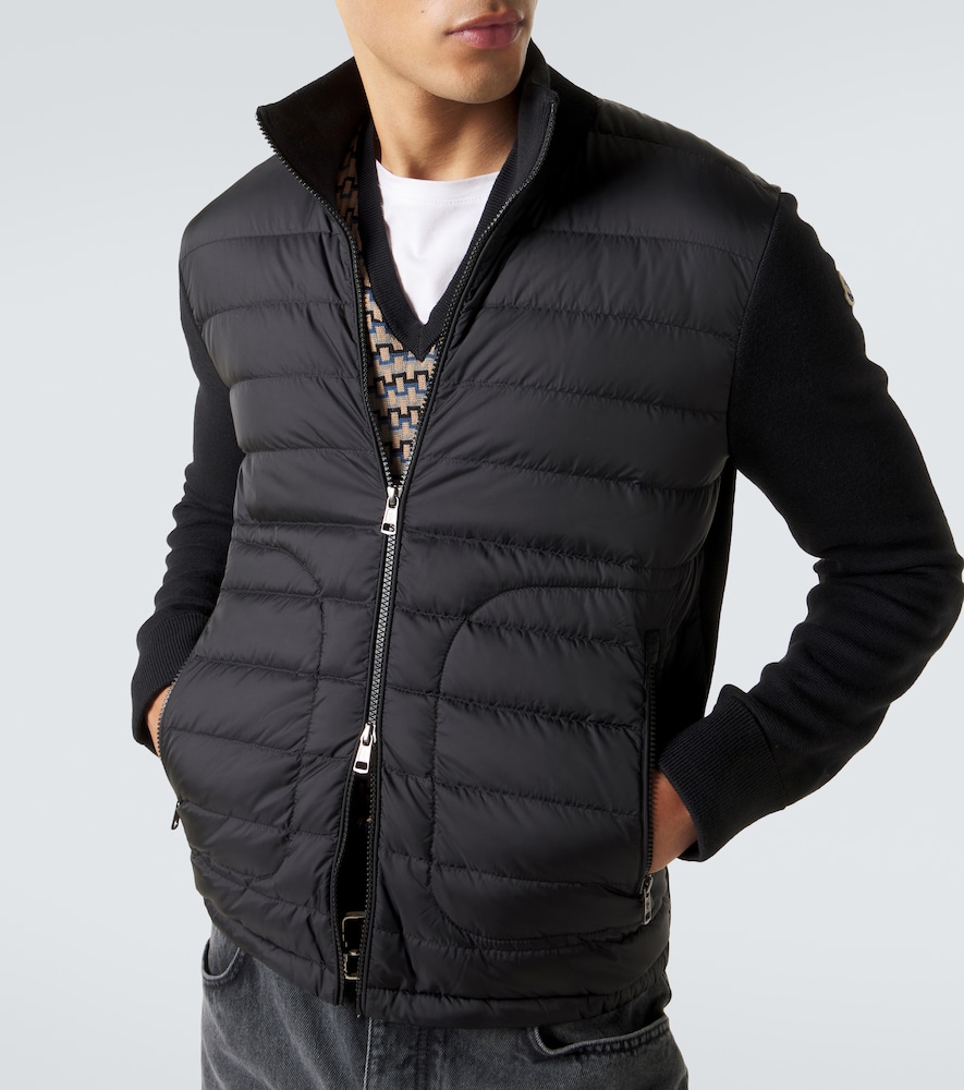  Moncler Moncler Daunenjacke Tricot Mit Strick 