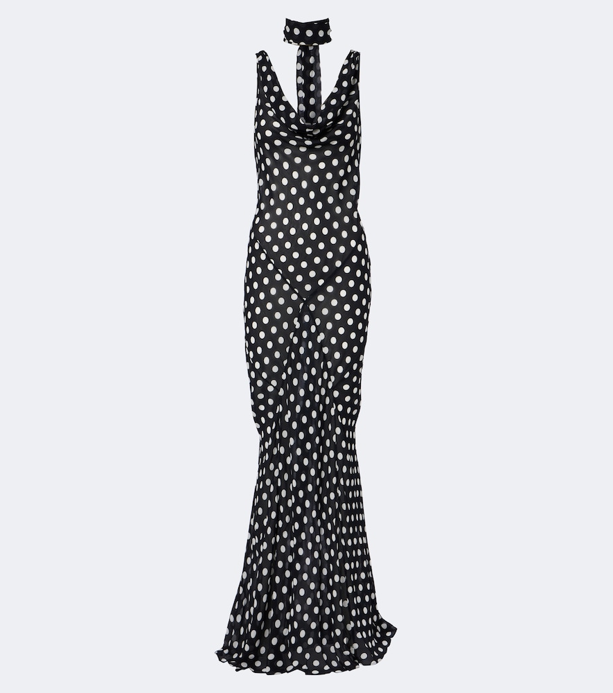 Maxikleid Harper mit Polka-Dots