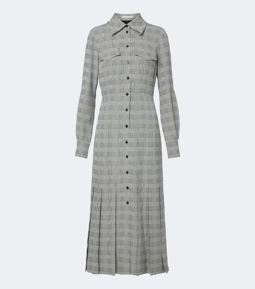 Emilia Wickstead Robe chemise Caliste carreaux 2420$