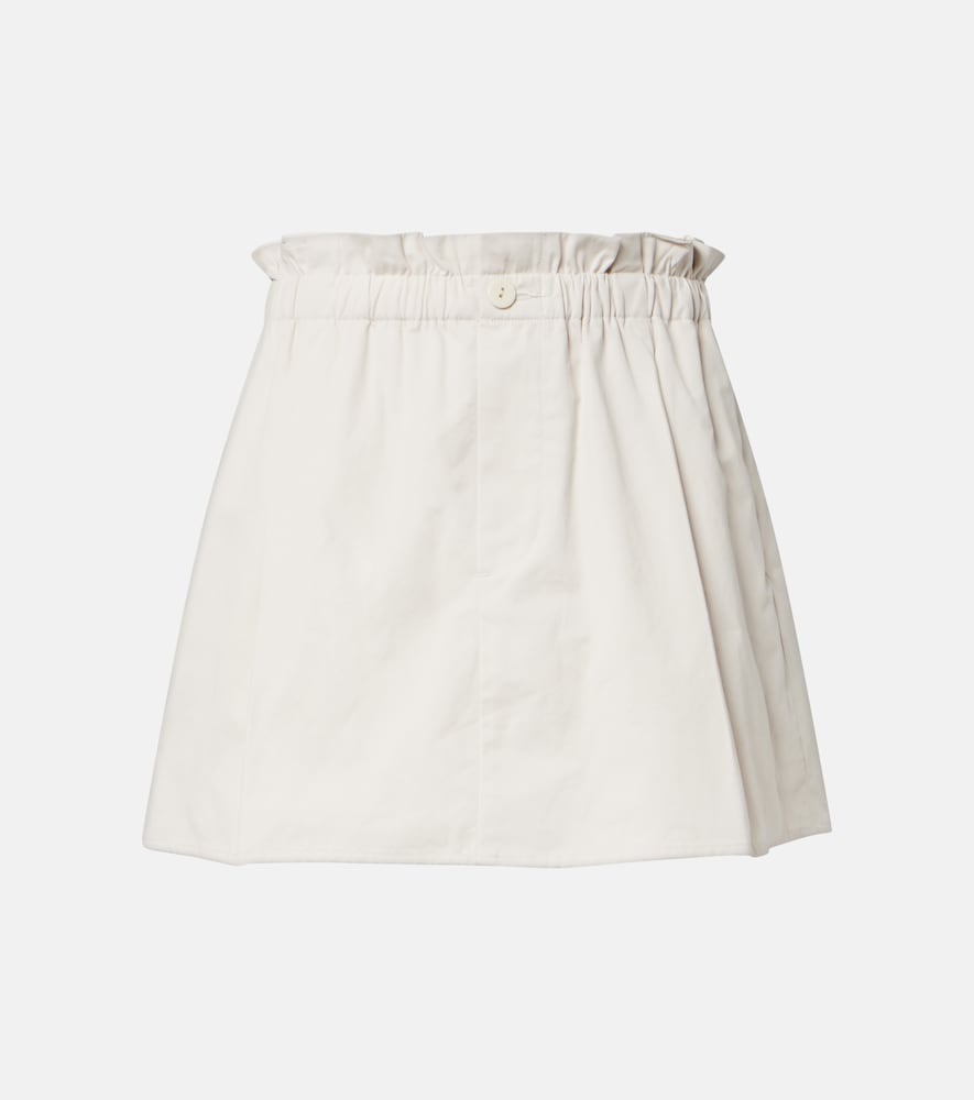 Gonna pantalone in twill di cotone