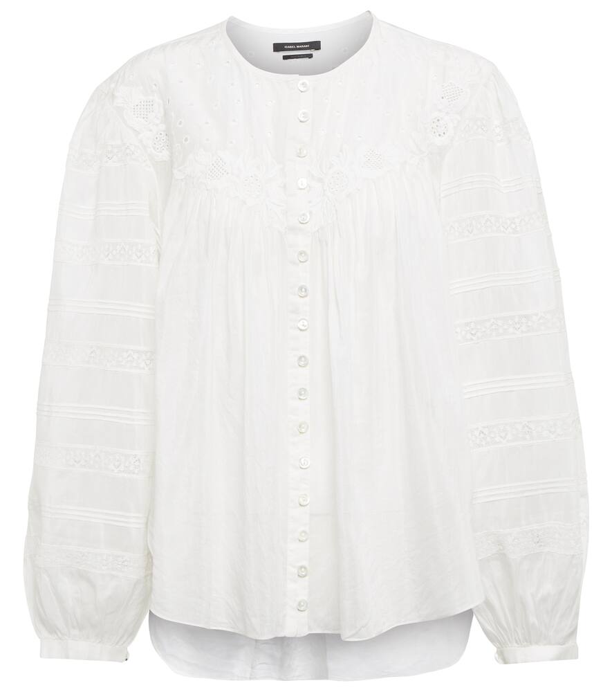 Isabel Marant Gregoria cotton and silk blouse