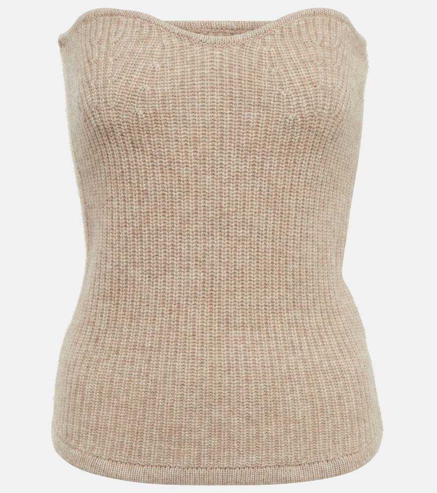 ISABEL MARANT RIBBED-KNIT WOOL AND CASHMERE TOP