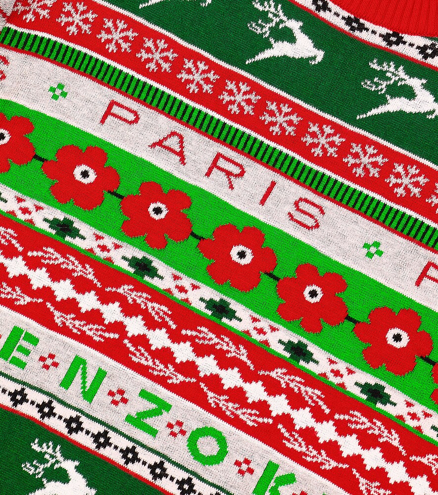  Kenzo Kids Kenzo Kids Pulloverkleid Aus Einem Baumwollgemisch 