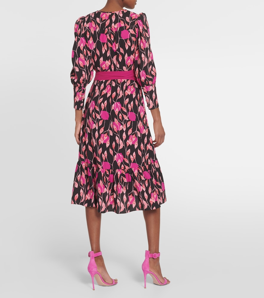  Diane Von Furstenberg Diane Von Furstenberg Blade Printed Crãªpe Wrap Dress 