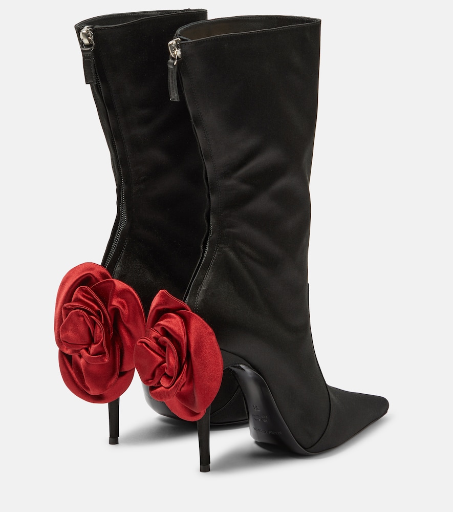  Magda Butrym Magda Butrym Verzierte Ankle Boots Aus Satin 