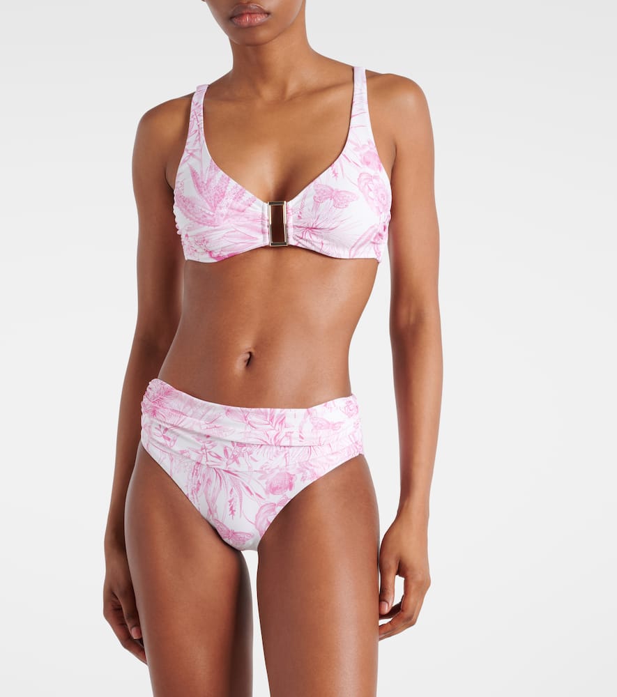 Melissa Odabash Bel Air Printed Bikini Bottoms In Exotica