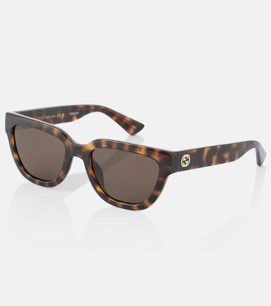 Gucci Interlocking G Cat-eye Sunglasses In Havana-havana-brown