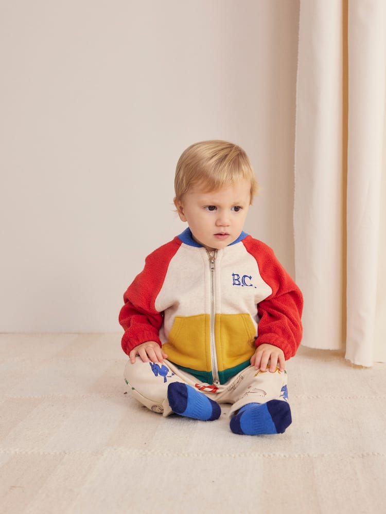 Bobo Choses Multicolor Colour-block Cotton Sweatshirt 3-24 M In Multicoloured