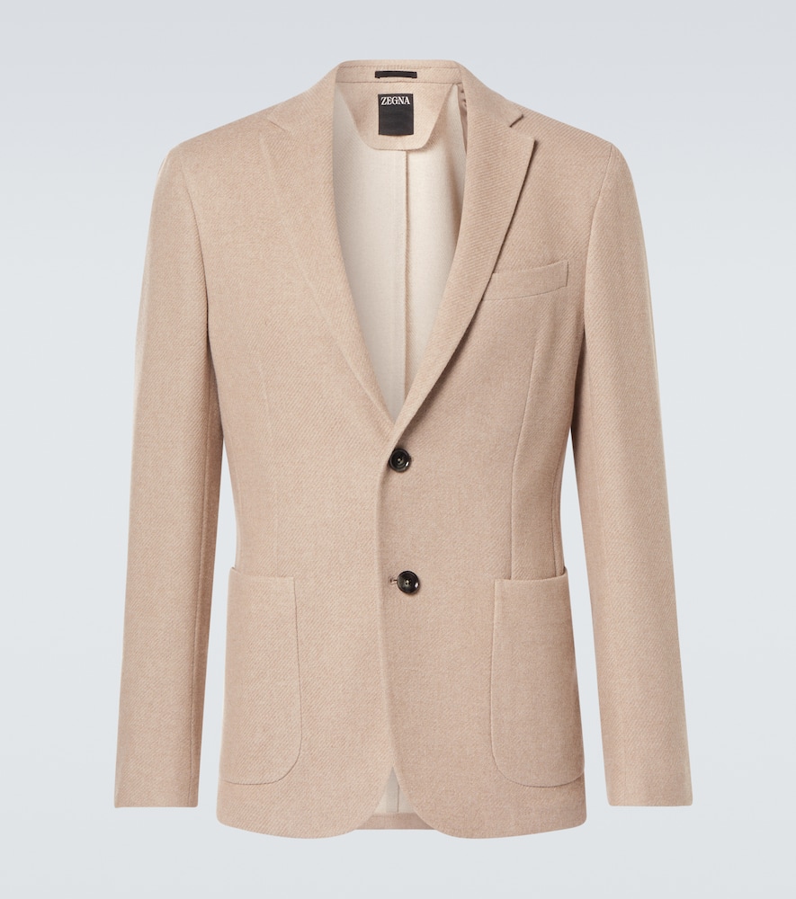 Cotton, wool and cashmere blazer