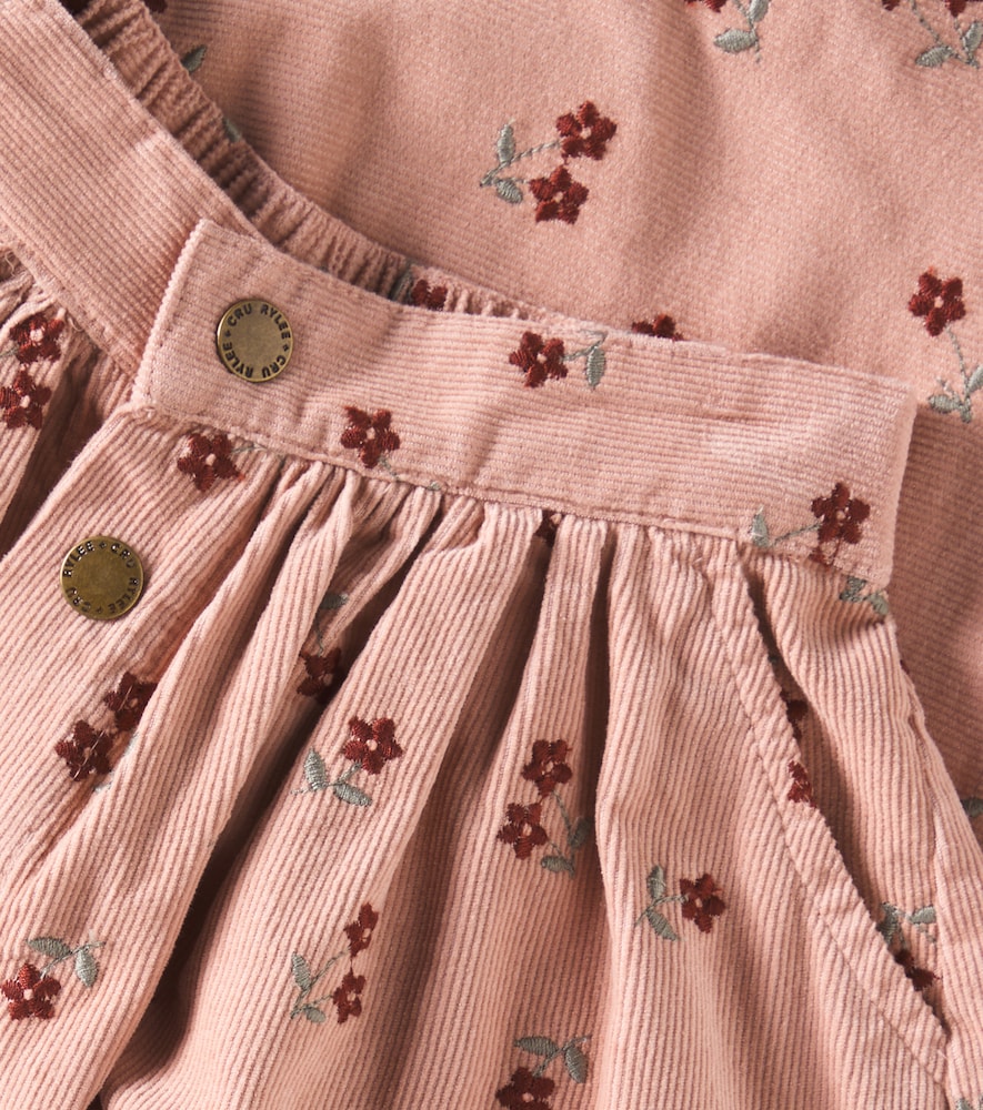  Rylee + Cru Rylee + Cru Falda Blossom De Algodón Bordada 
