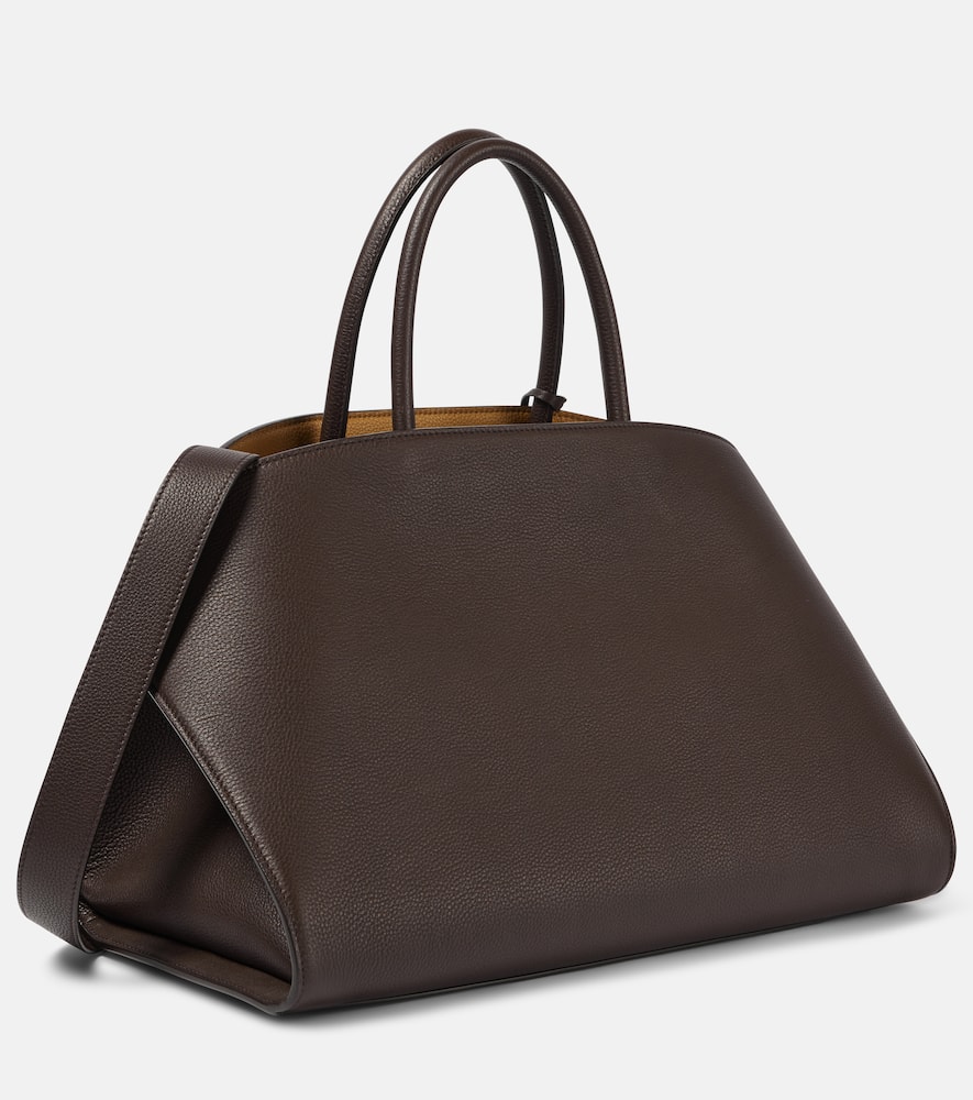 Ferragamo Hug Medium Leather Tote Bag In Brown