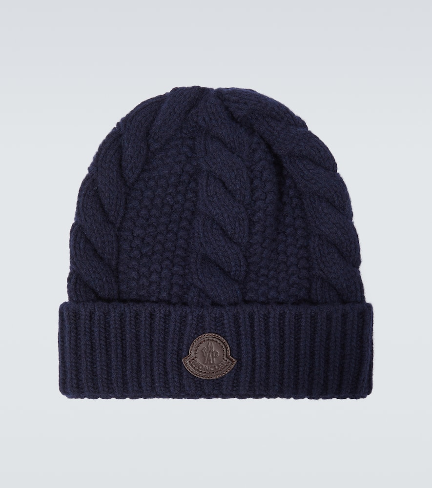 Moncler Cable-knit wool and cashmere beanie