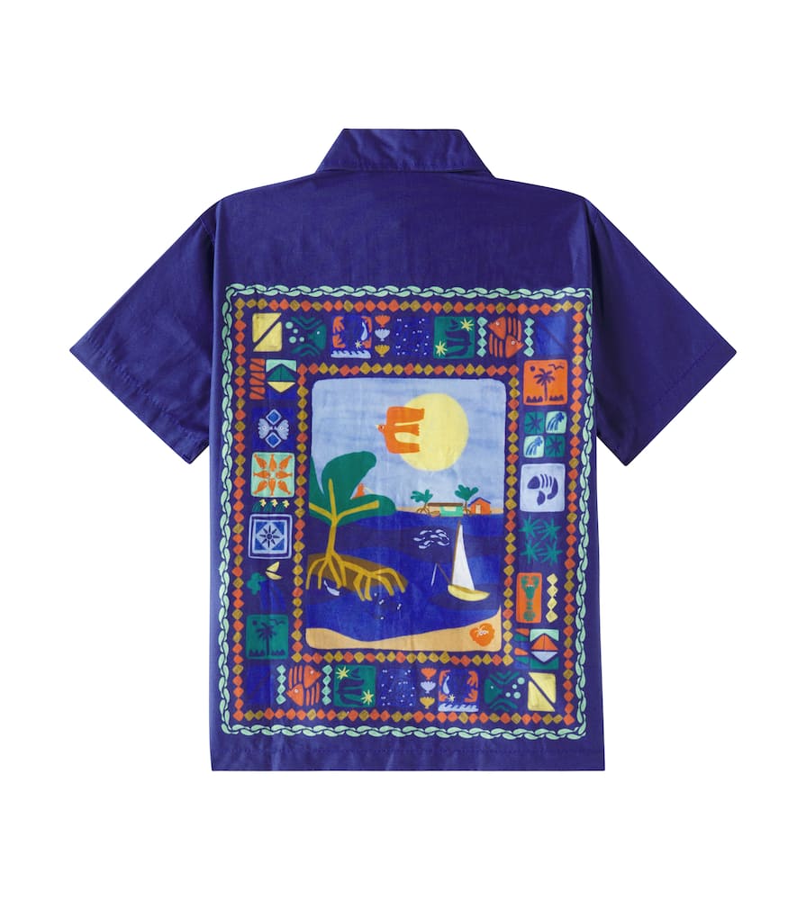 NOITE DE MANGUE印花棉质衬衫