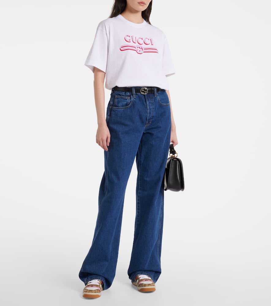 Gucci Logo Printed T-shirt In White