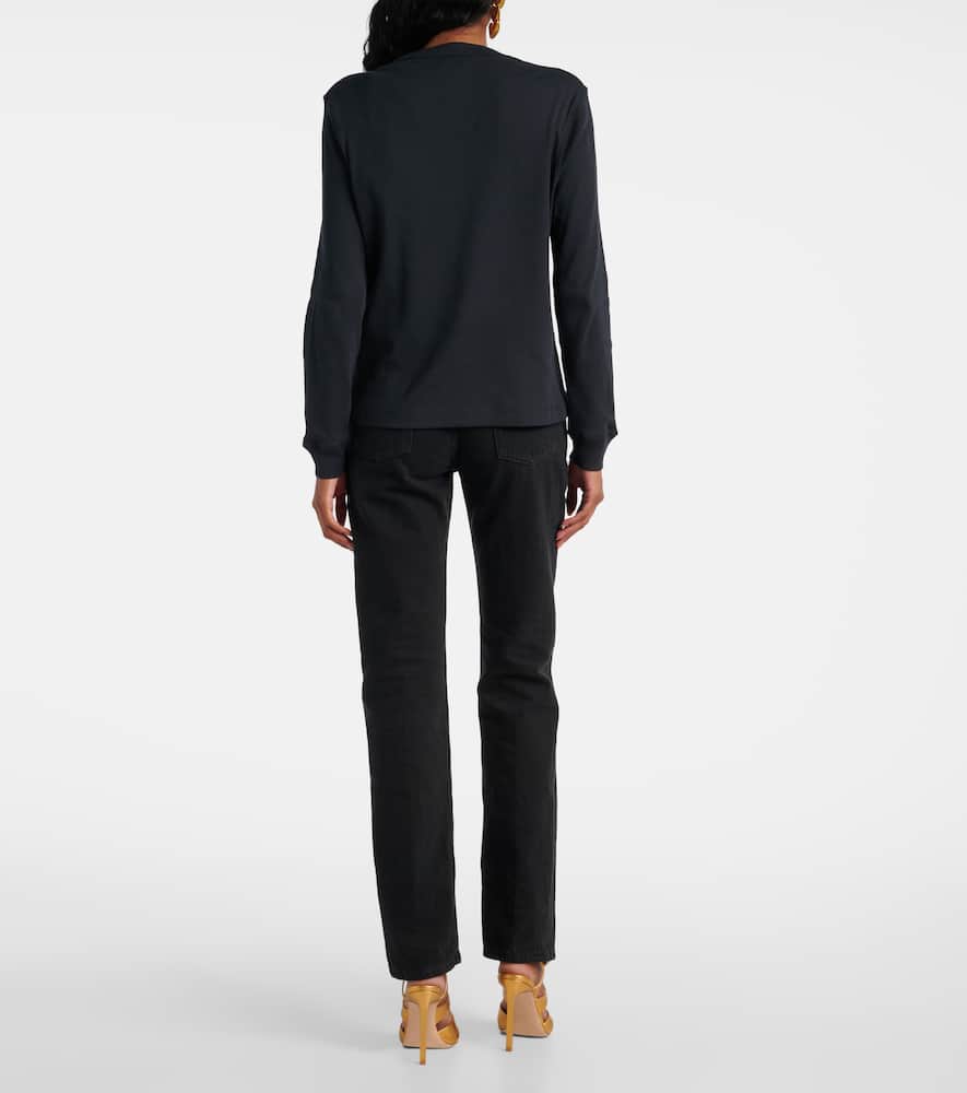 Tom Ford Top Aus Baumwolle Und Seide In Schwarz