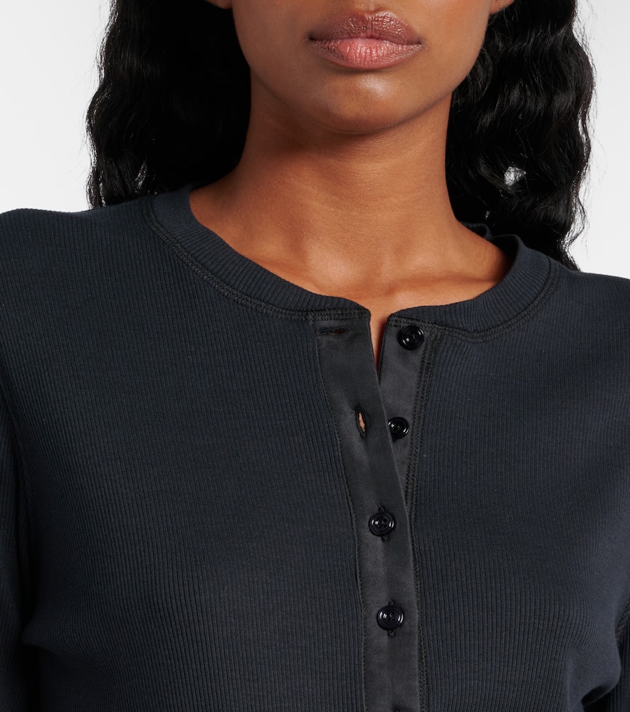 Tom Ford Top Aus Baumwolle Und Seide In Schwarz