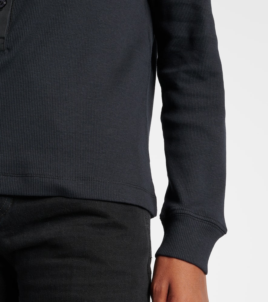 Tom Ford Top Aus Baumwolle Und Seide In Schwarz