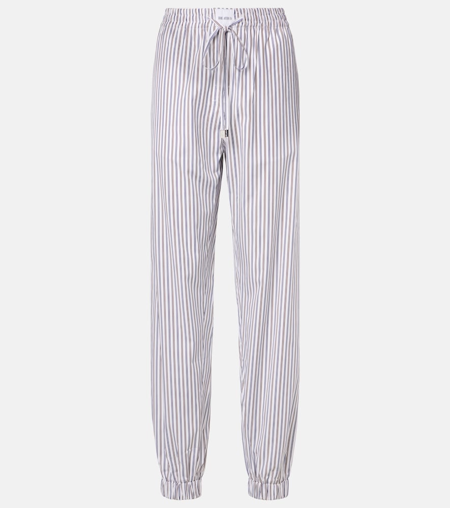 The Attico Women's Multicoloured Striped Cotton Sweatpants UK Size 8 - Mytheresa