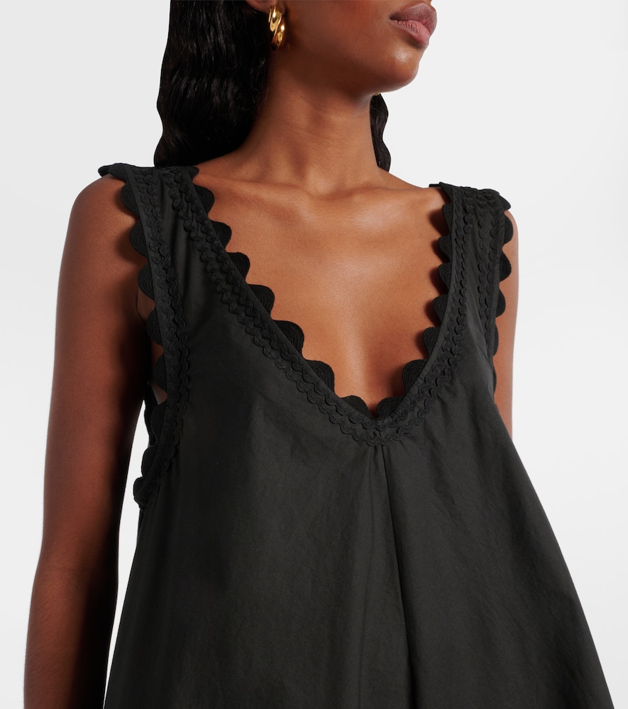  Juliet Dunn Juliet Dunn Besticktes Minikleid Aus Baumwollpopeline 
