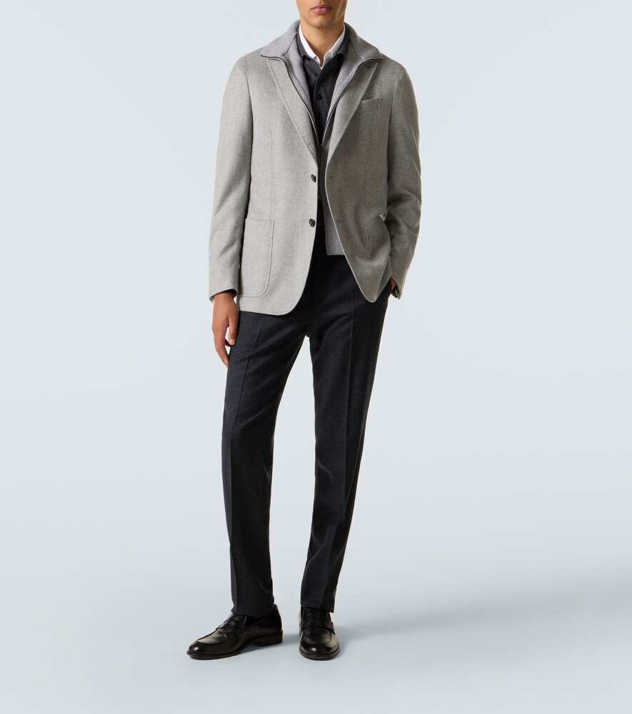  Zegna Zegna Layered Cashmere Blazer 