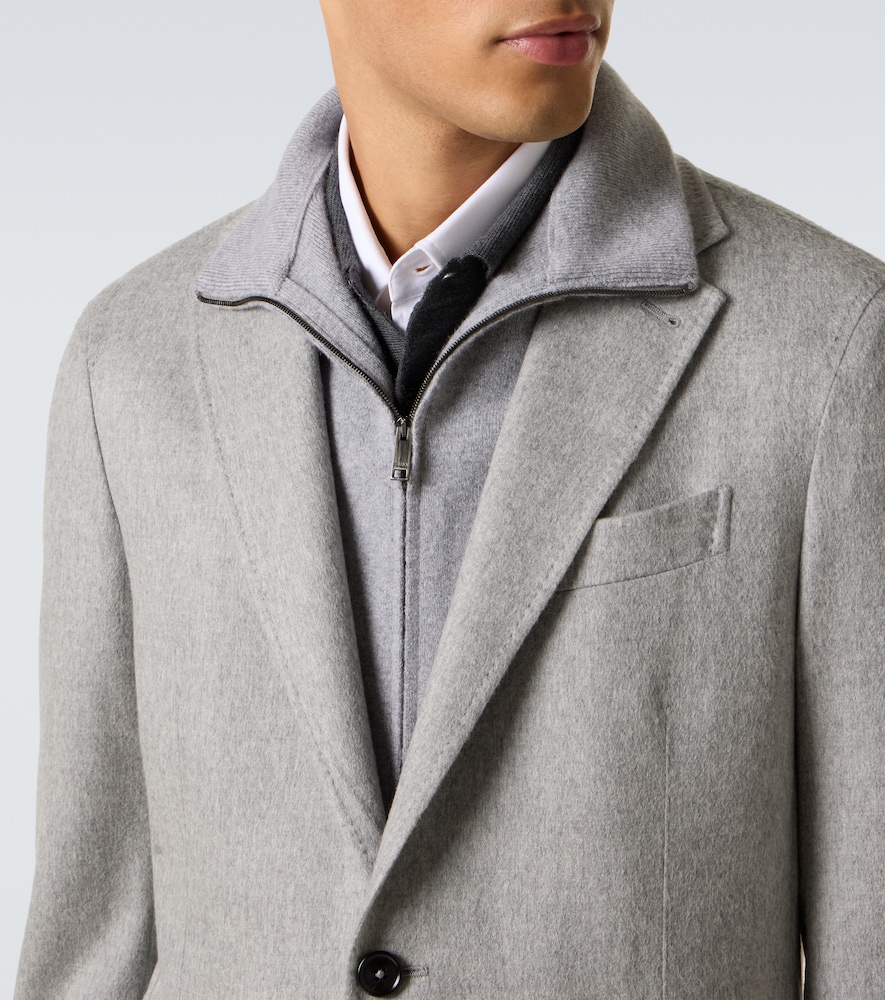  Zegna Zegna Layered Cashmere Blazer 