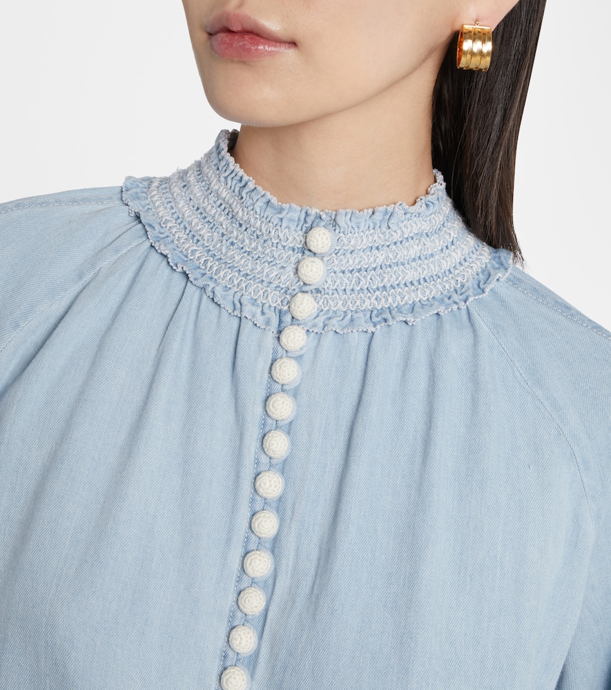  Zimmermann Zimmermann Bluse Ascension Aus Denim 