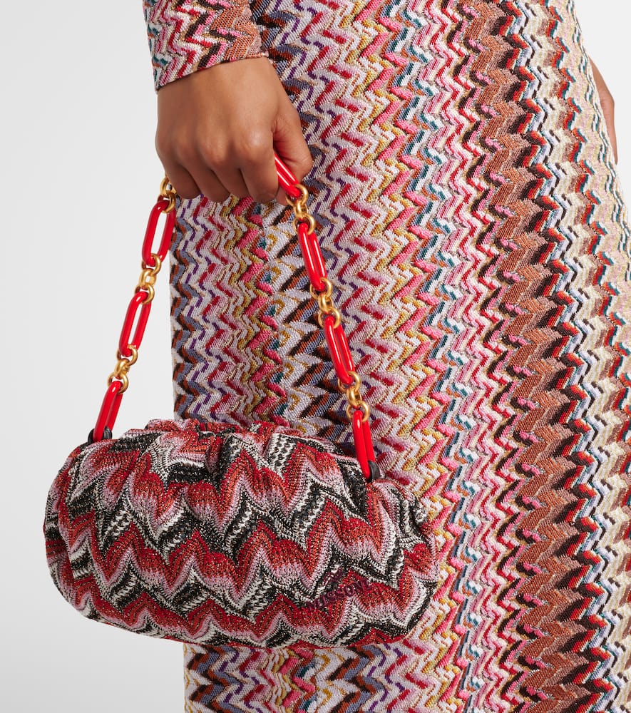 Missoni Zigzag Medium Shoulder Bag In Red