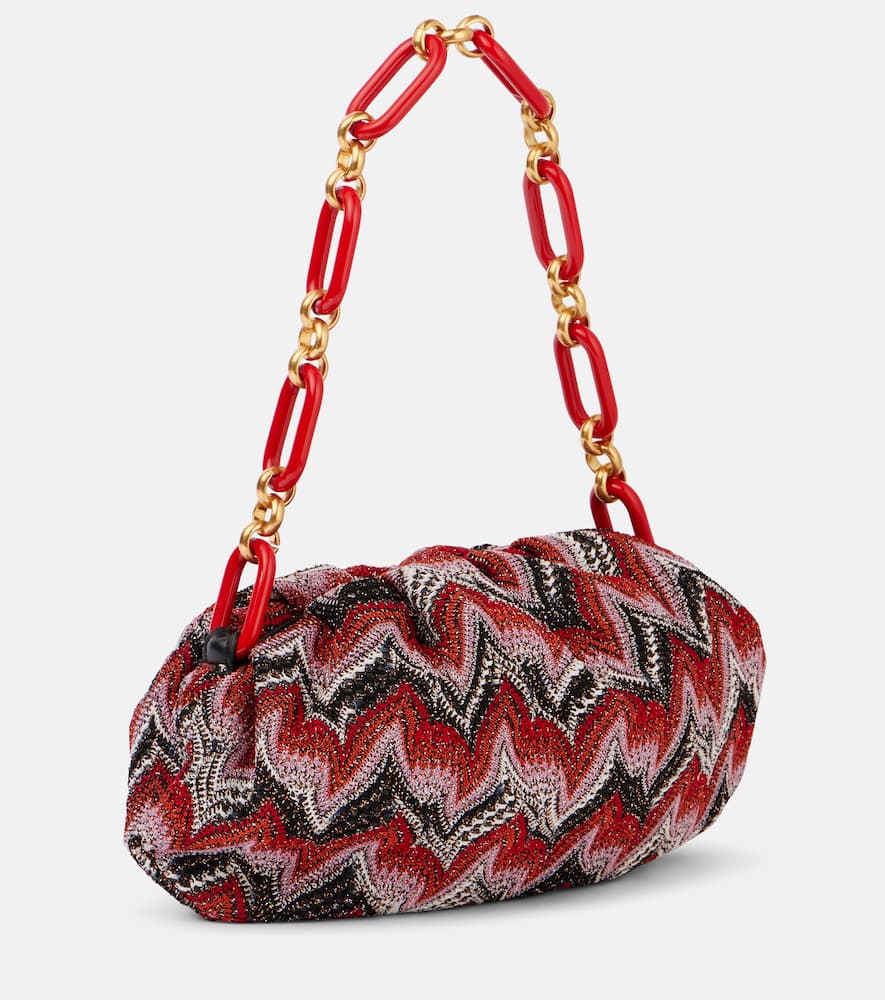 Missoni Zigzag Medium Shoulder Bag In Red