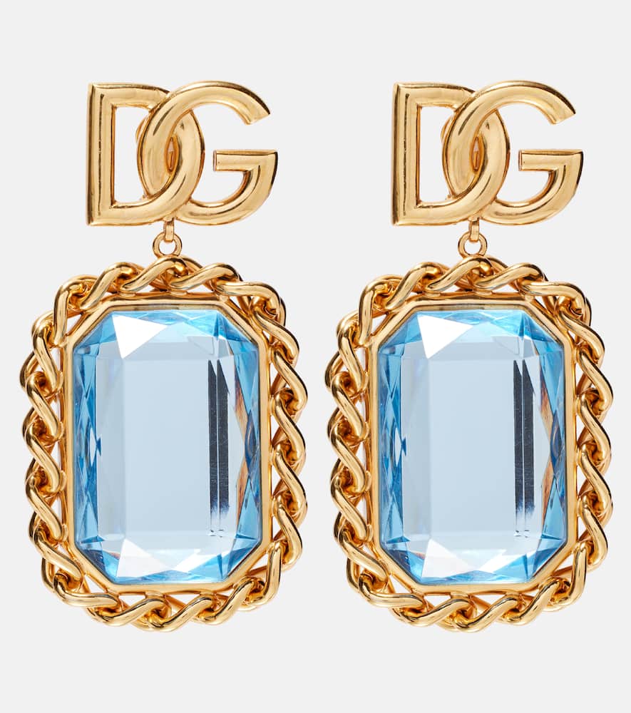 Dolce & Gabbana Dg Embellished Clip-on Earrings